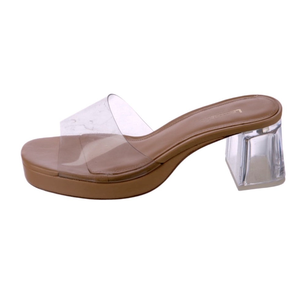 Larroude Jenn Lucite Sandals